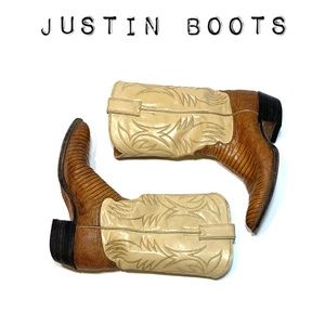 Justin Lizard Skin Cowgirl western boots